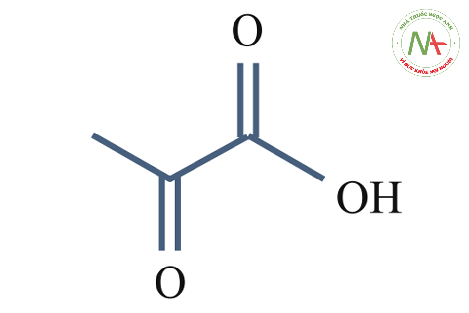 Công thức cấu tạo Pyruvic Acid