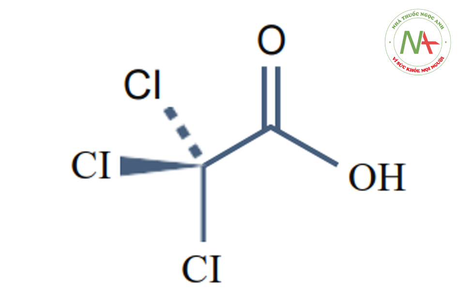 Công thức cấu tạo Trichloroacetic Acid