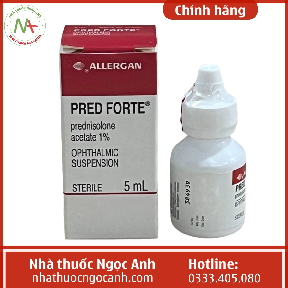 Hộp thuốc Pred Forte 1%