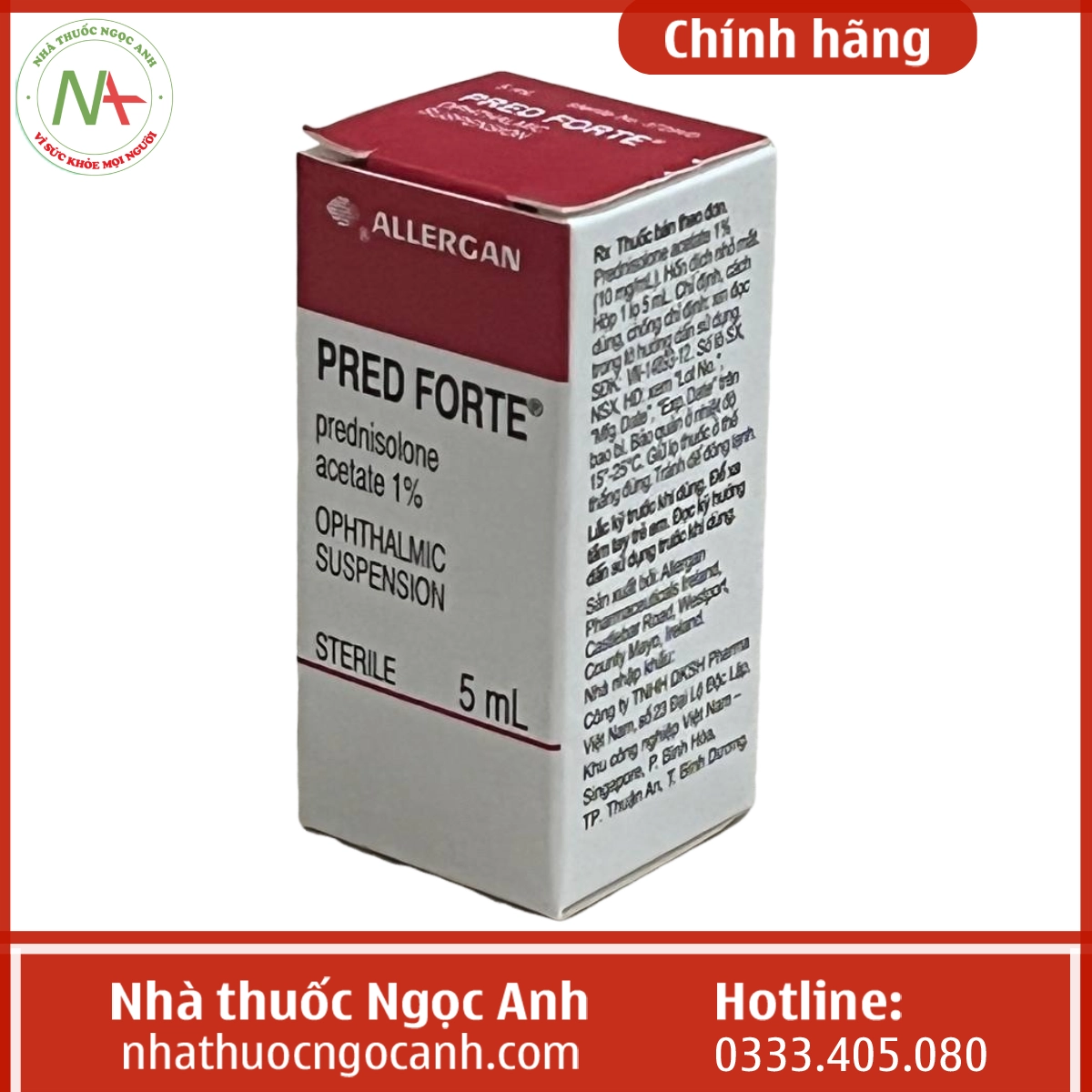 Hộp thuốc Pred Forte 1%