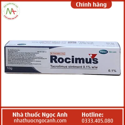 Hộp thuốc Rocimus 0.1%