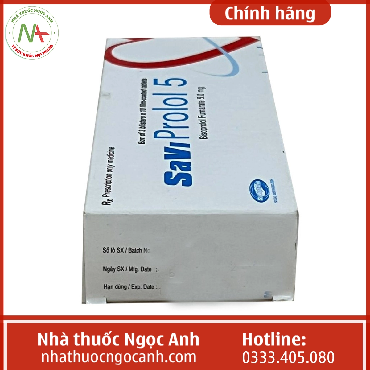 Hộp thuốc SaVi Prolol 5