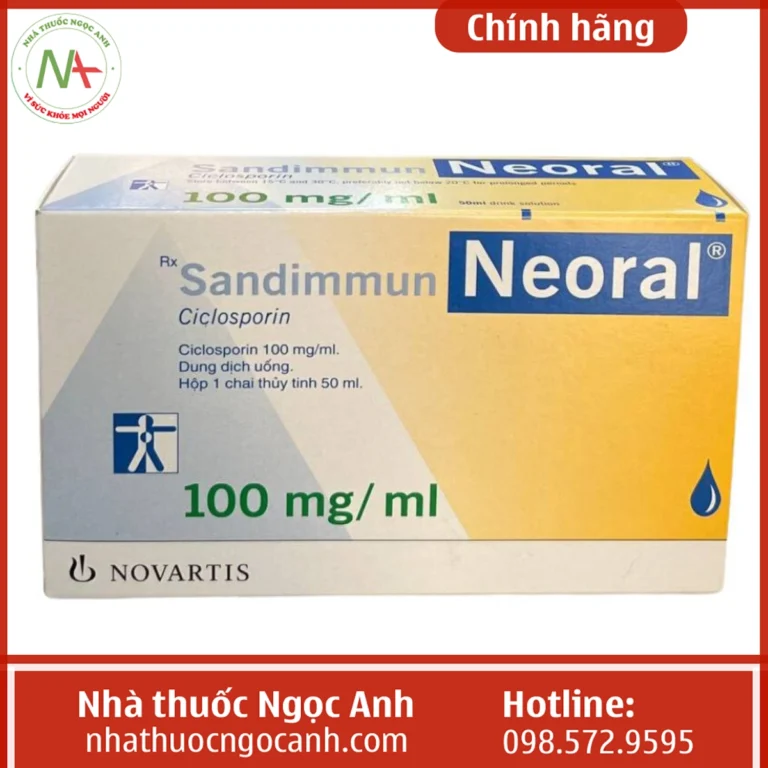 Hộp Sandimmun Neoral 100mg/ml