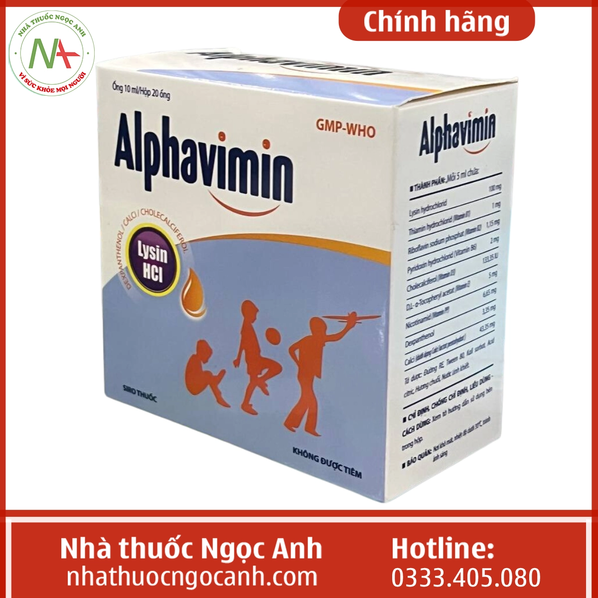 Hộp thuốc Siro Alphavimin