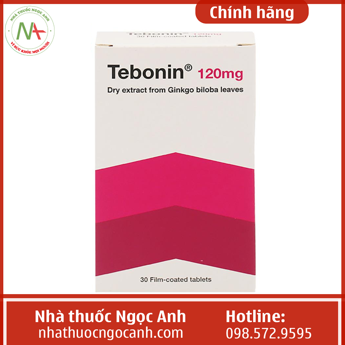 Hộp thuốc Tebonin 120mg