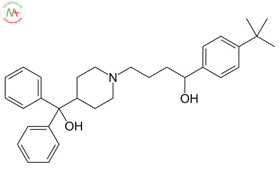 Cấu trúc phân tử Terfenadin 