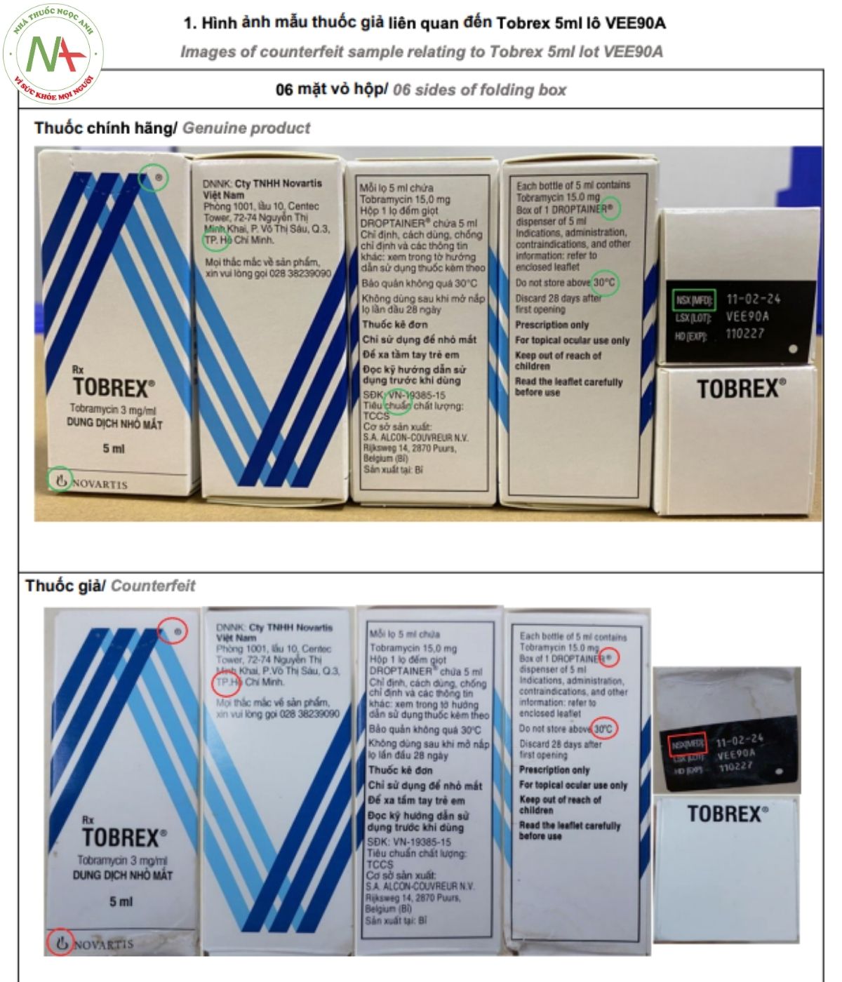 Thuốc Tobrex 5ml VEE90A