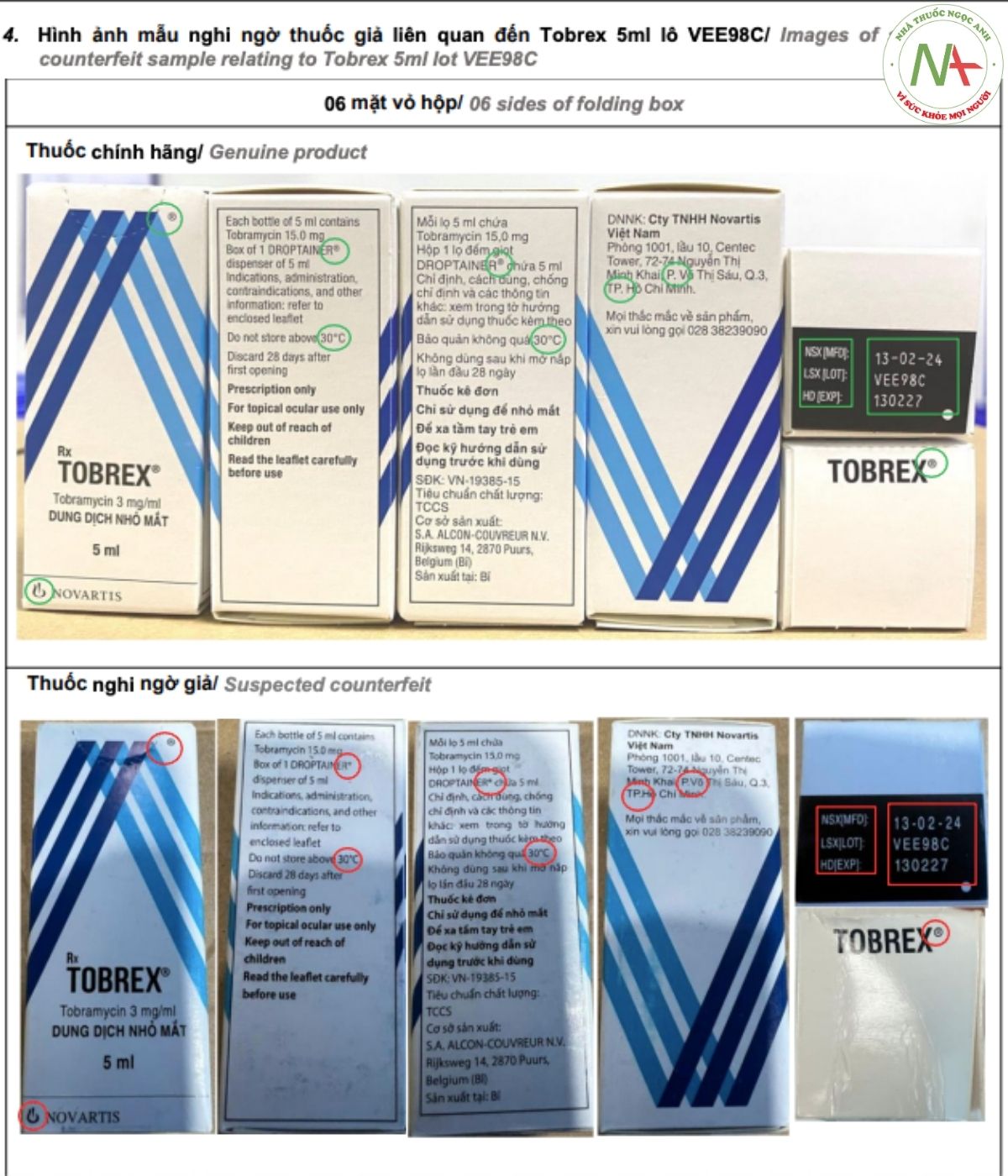 Thuốc Tobrex 5ml VEE98C