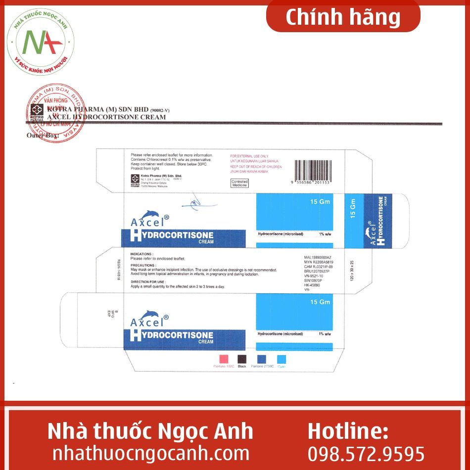 Thuốc bôi da Axcel Hydrocortisone