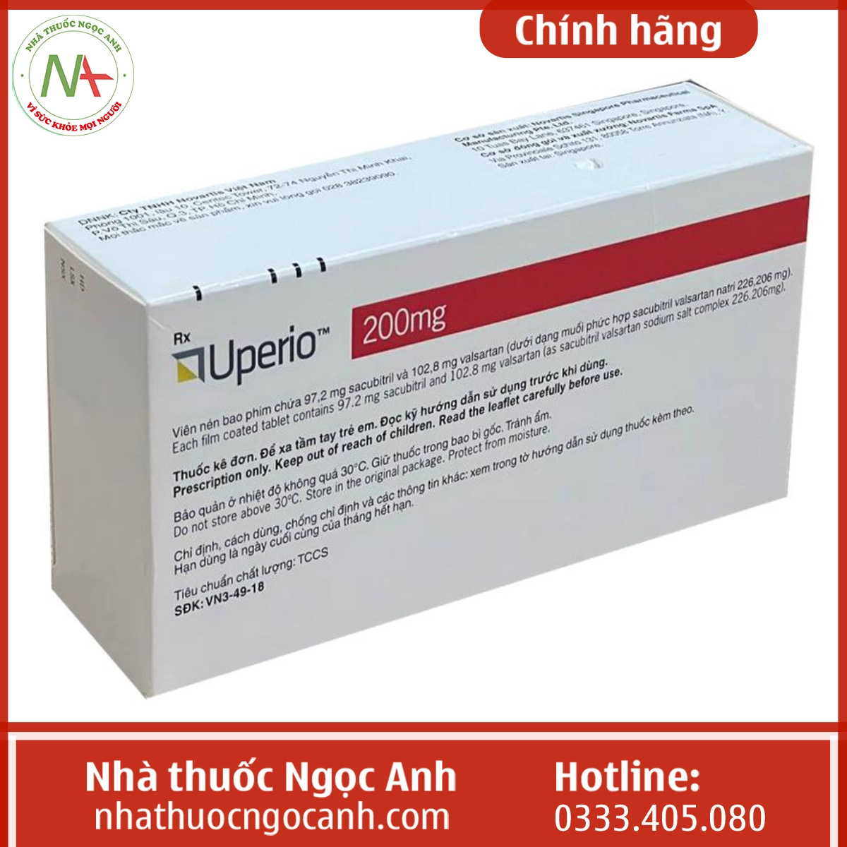 Hộp thuốc Uperio 200mg