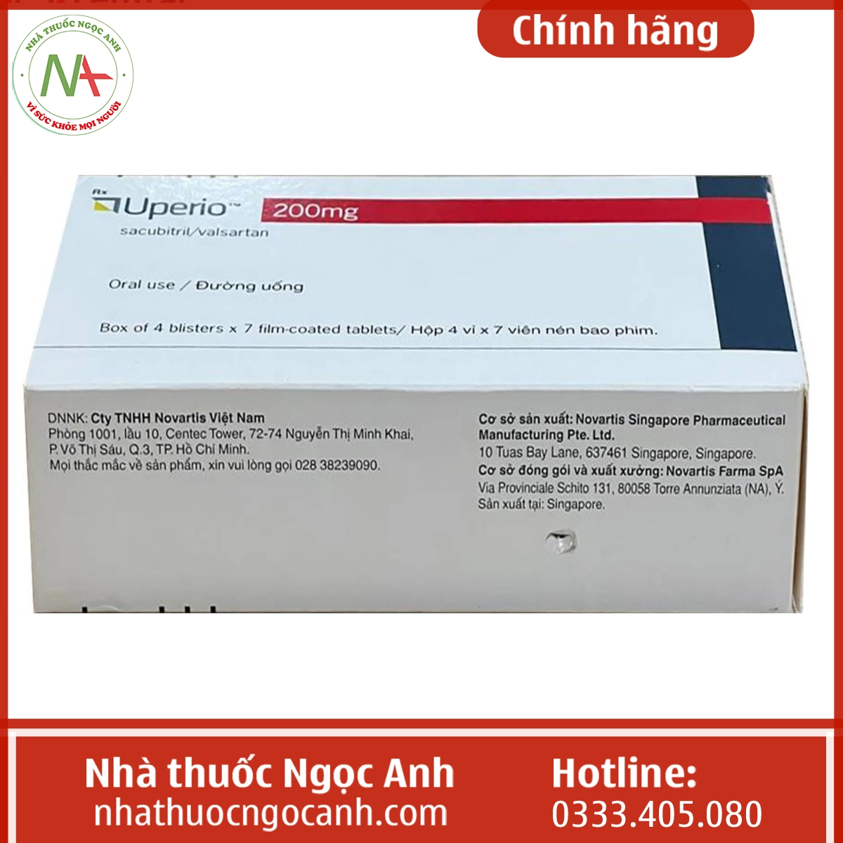 Hộp thuốc Uperio 200mg