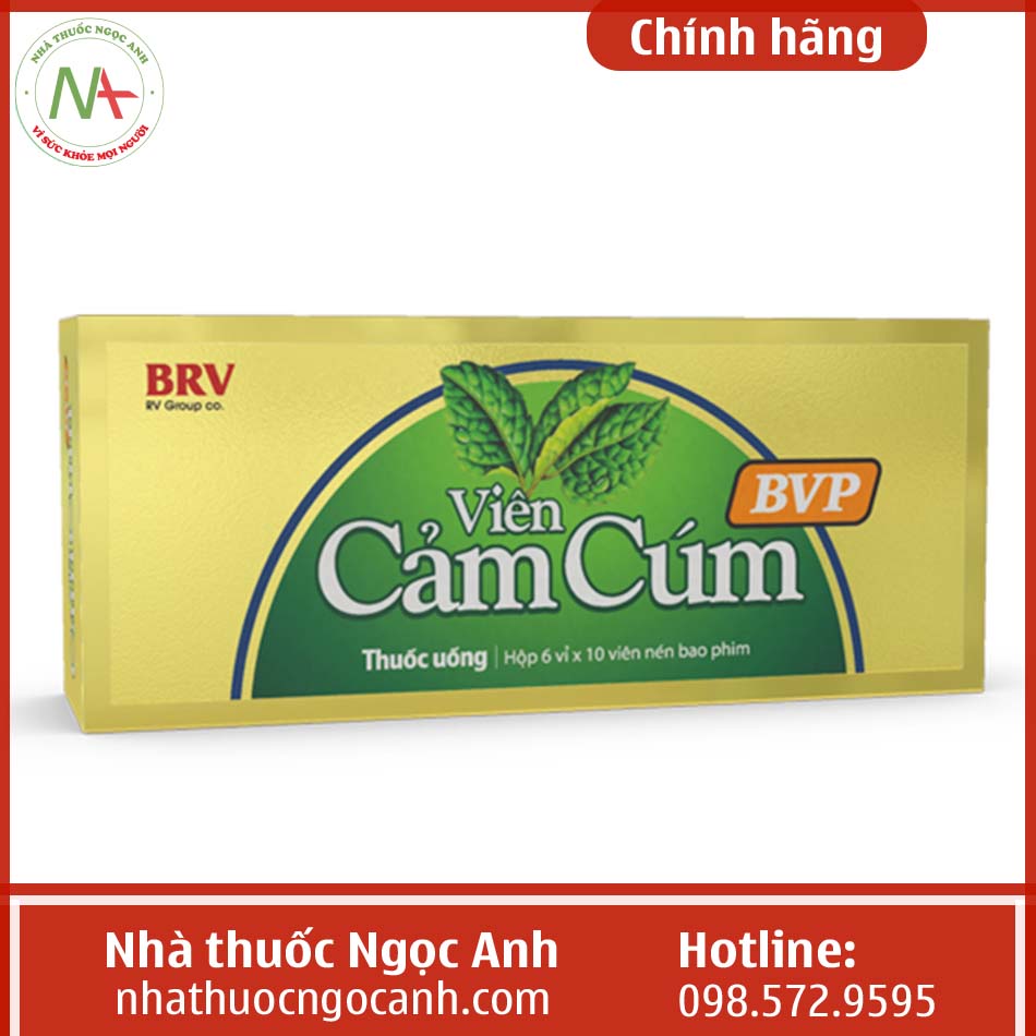 Hộp thuốc Viên cảm cúm BVP