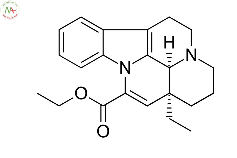 Cấu trúc phân tử Vinpocetin 