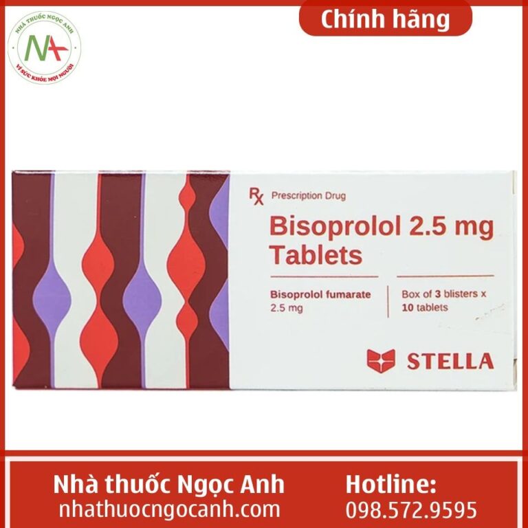 ảnh bisoprolol 2.5mg tablets đại diện