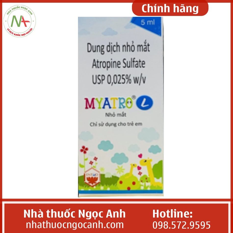 Liều lượng và cách sử dụng thuốc nhỏ mắt Myatro như thế nào?
