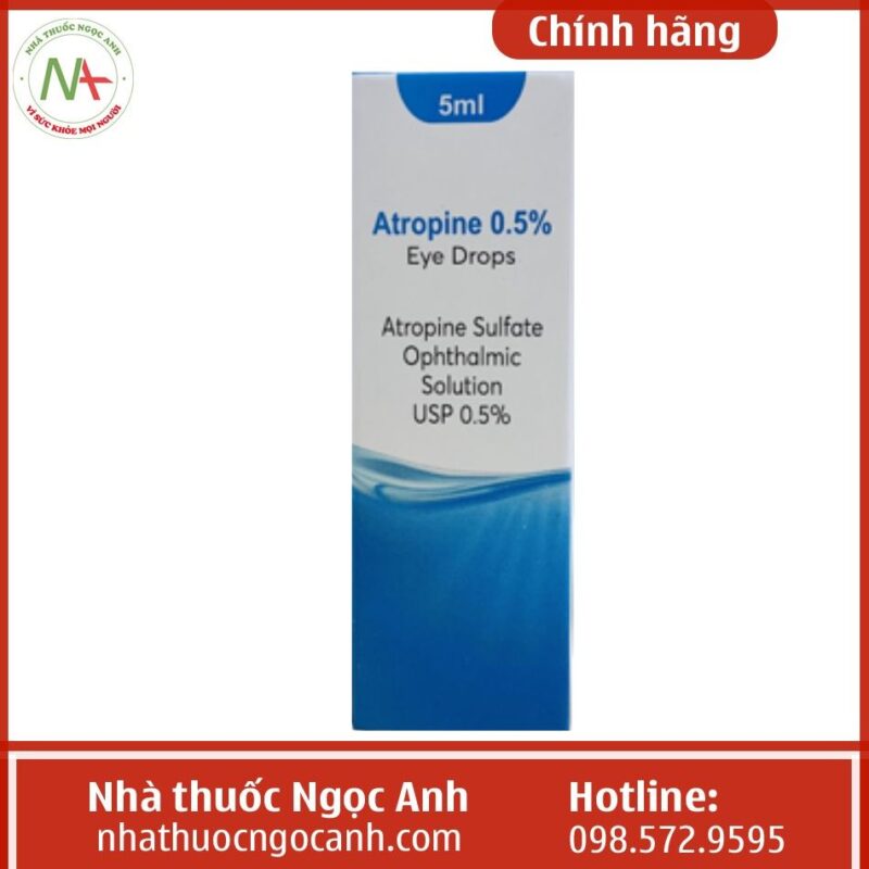 Thuốc nhỏ mắt Atropine 0.5% cách dùng, tác dụng phụ, giá bao nhiêu, mua ...