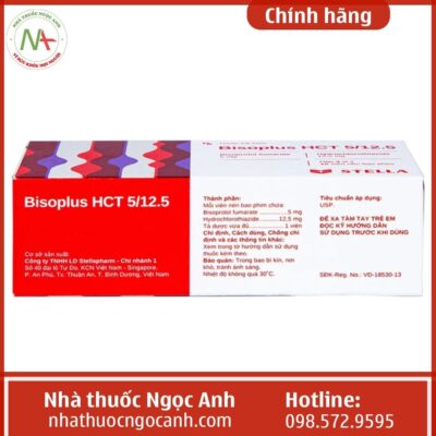 Bisoprolol HCT 5/12.5 ảnh 1
