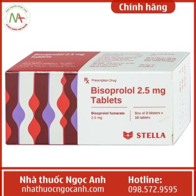 ảnh bisoprolol 2.5mg tablets 1