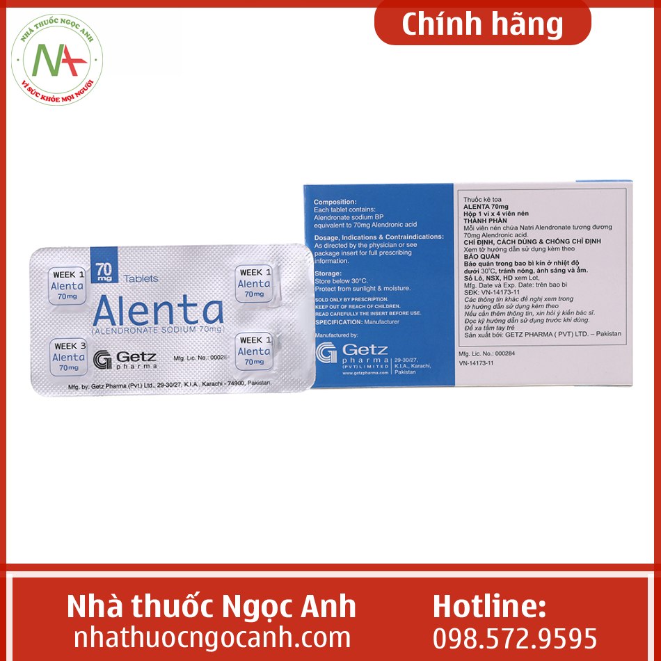 Thuốc Alenta Tablets 70mg