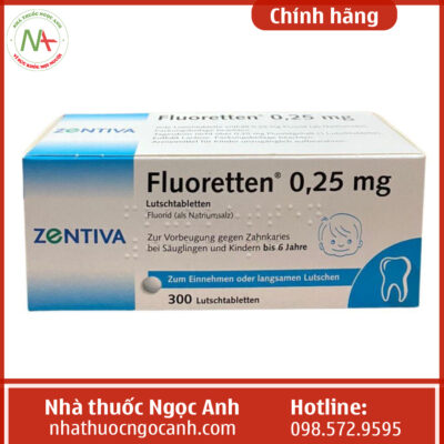 Thuốc Fluoretten 0,25mg có tác dụng gì? giá bao nhiêu? Mua ở đâu