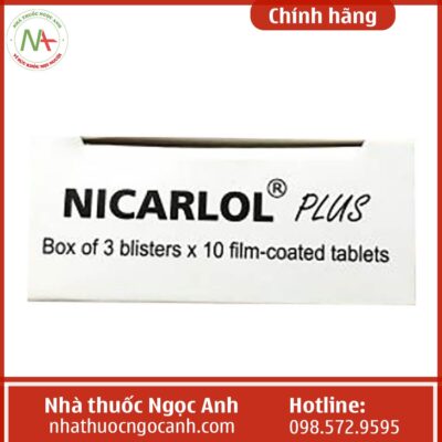 Tác dụng của thuốc Nicarlol Plus