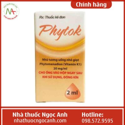 Thuốc Phytok 2ml có tác dụng gì?