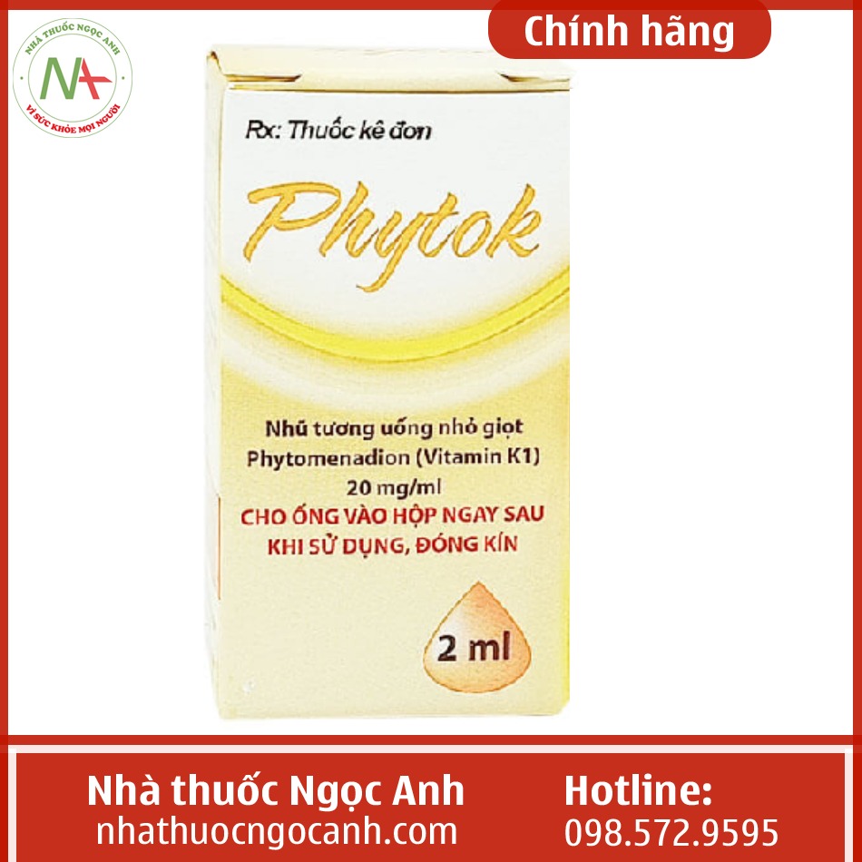 Thuốc Phytok 2ml có tác dụng gì?