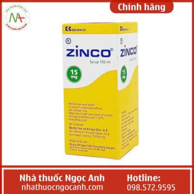 Chỉ định của thuốc Zinco Syrup 100ml