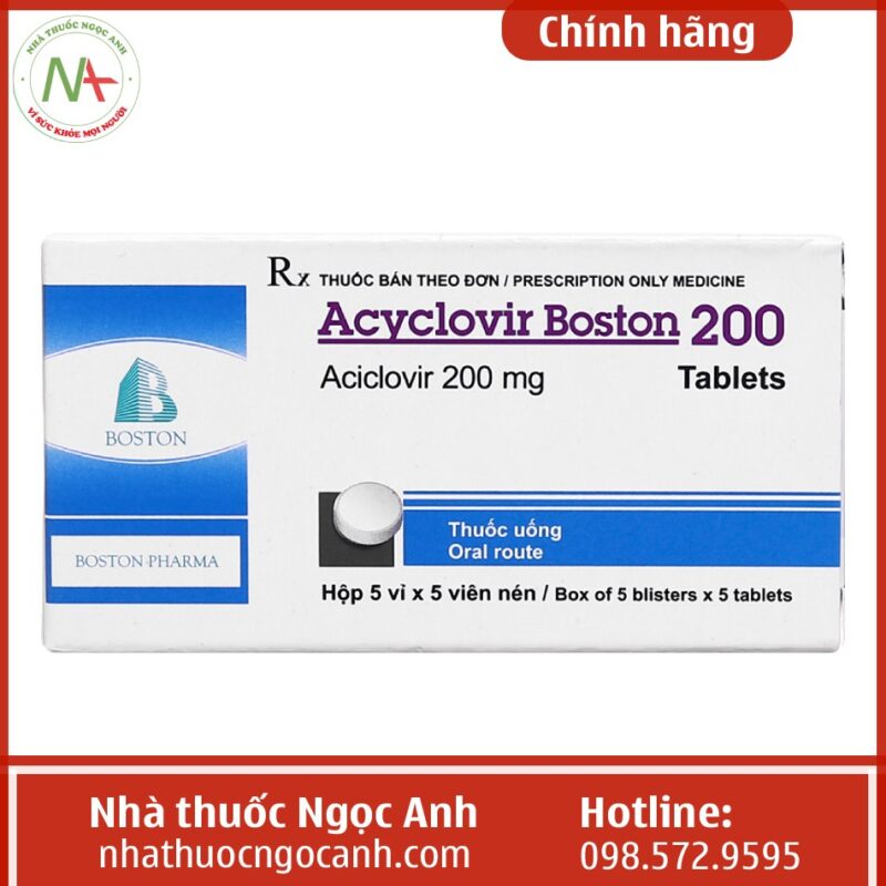 Thuốc Acyclovir Boston 200 Là Thuốc Gì, Giá Bao Nhiêu, Mua ở đâu?