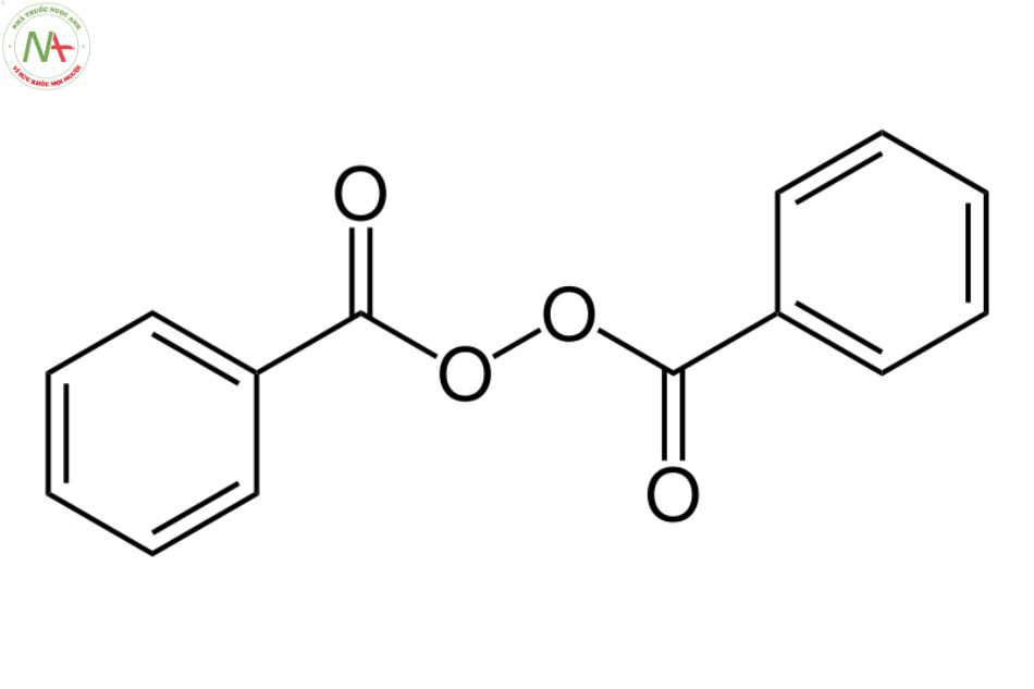 Cấu trúc phân tử Benzoyl peroxide