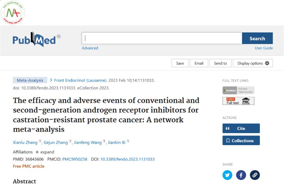 The efficacy and adverse events of conventional and second-generation androgen receptor inhibitors for castration-resistant prostate cancer: A network meta-analysis