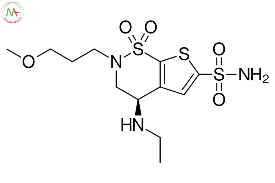 Cấu trúc phân tử Brinzolamide 