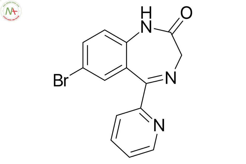 Cấu trúc phân tử Bromazepam