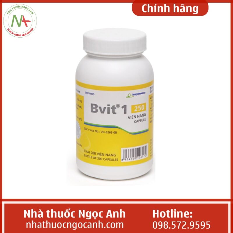 Thuốc Bvit 1 250mg Imexpharm có tác dụng gì, giá bao nhiêu, mua ở đâu?
