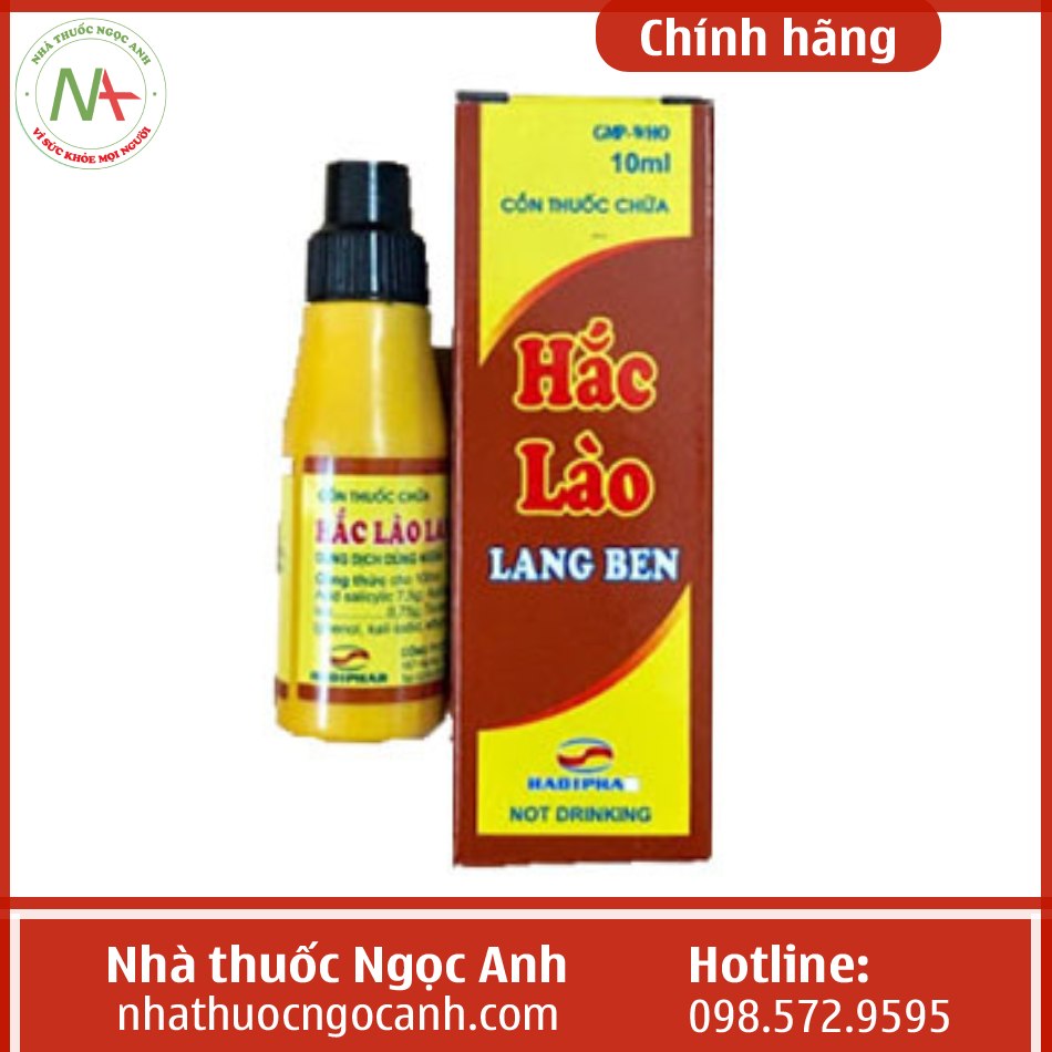 Cồn thuốc chữa Hắc Lào Lang Ben