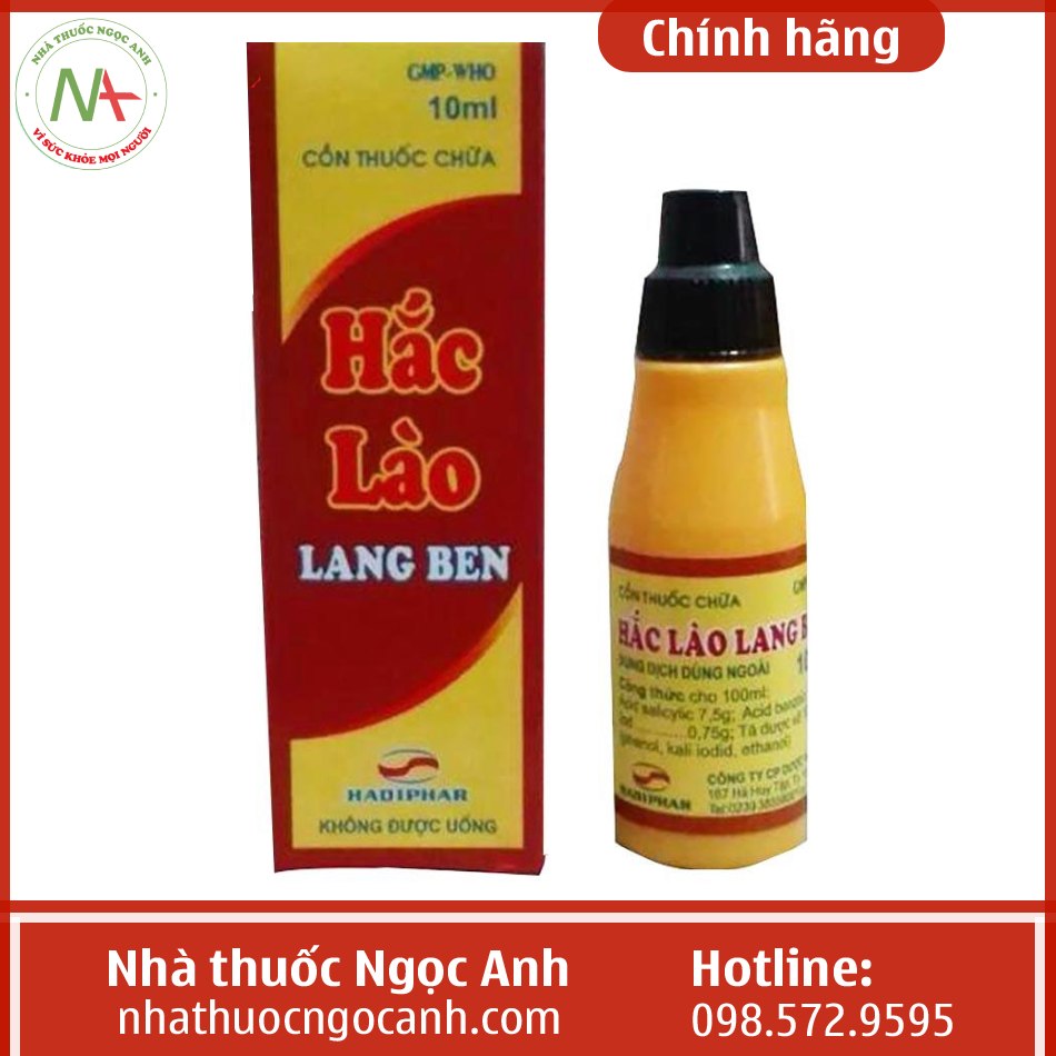 Cồn thuốc chữa Hắc Lào Lang Ben