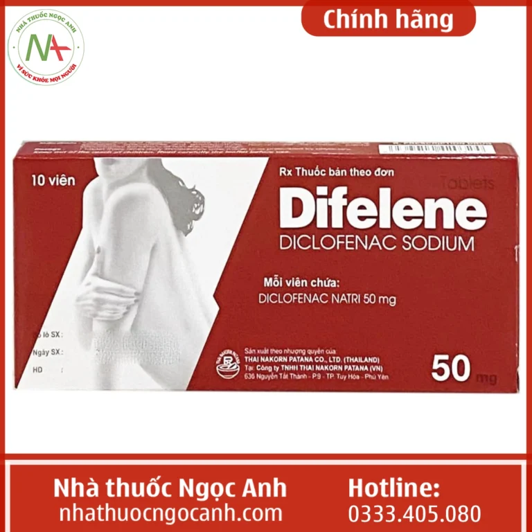 Hộp thuốc Difelene 50mg