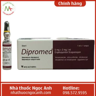 Hộp thuốc Dipromed 1ml