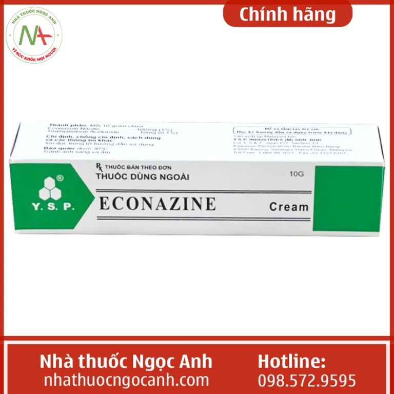 Hộp thuốc Econazine 10g