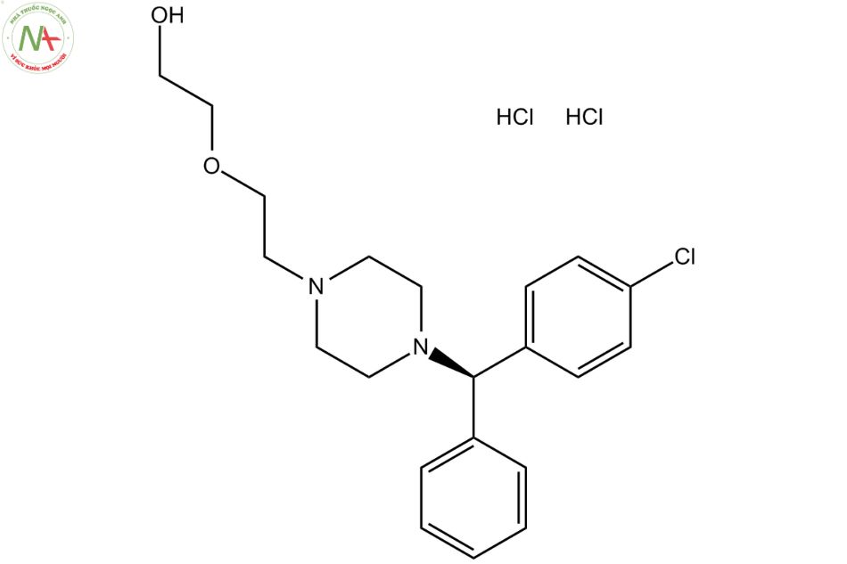 Cấu trúc phân tử Hydroxyzine dichlorhydrate 