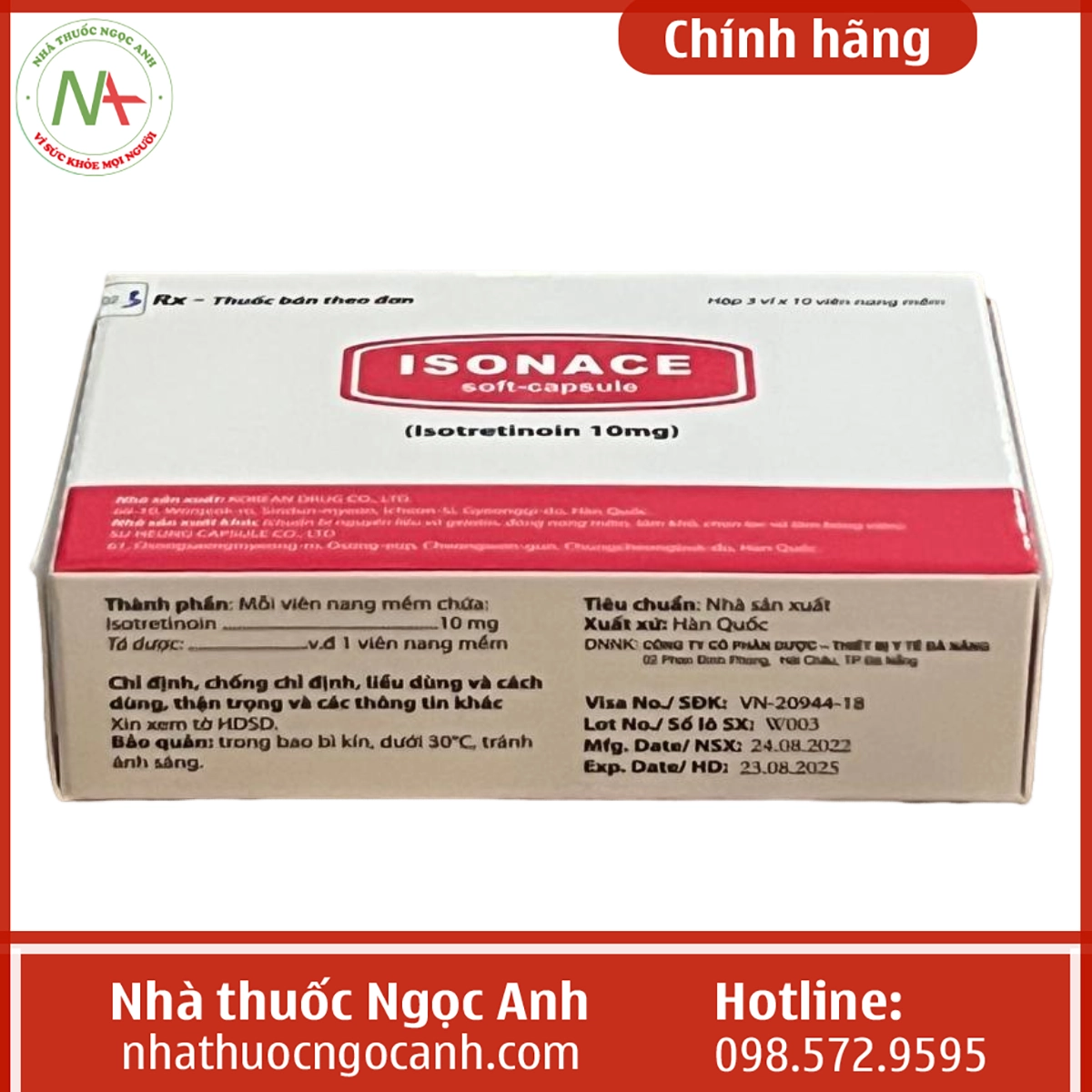 Hộp thuốc Isonace