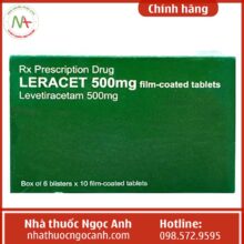 Hộp thuốc Leracet 500mg film-coated tablets