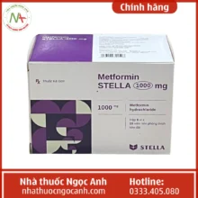 Hộp thuốc Metformin Stella 1000mg