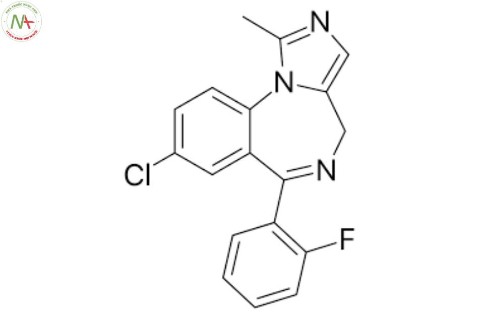 Cấu trúc phân tử Midazolam 