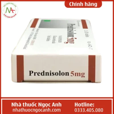 Hộp thuốc Prednisolon 5mg Nahapharm