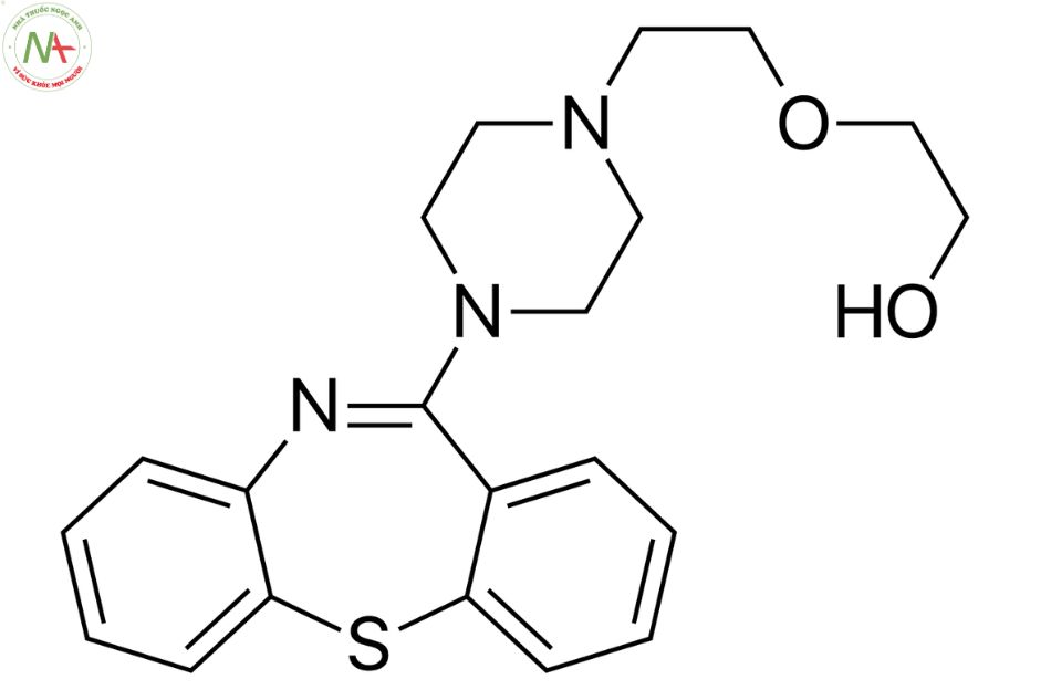 Cấu trúc phân tử Quetiapine 