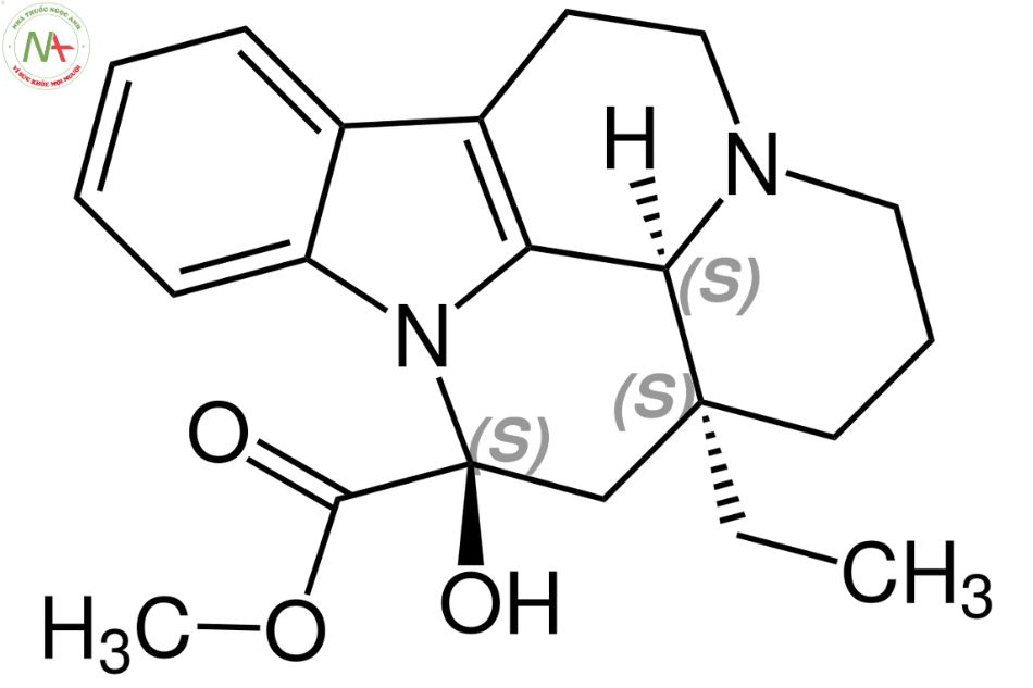 Cấu trúc phân tử Vincamin 