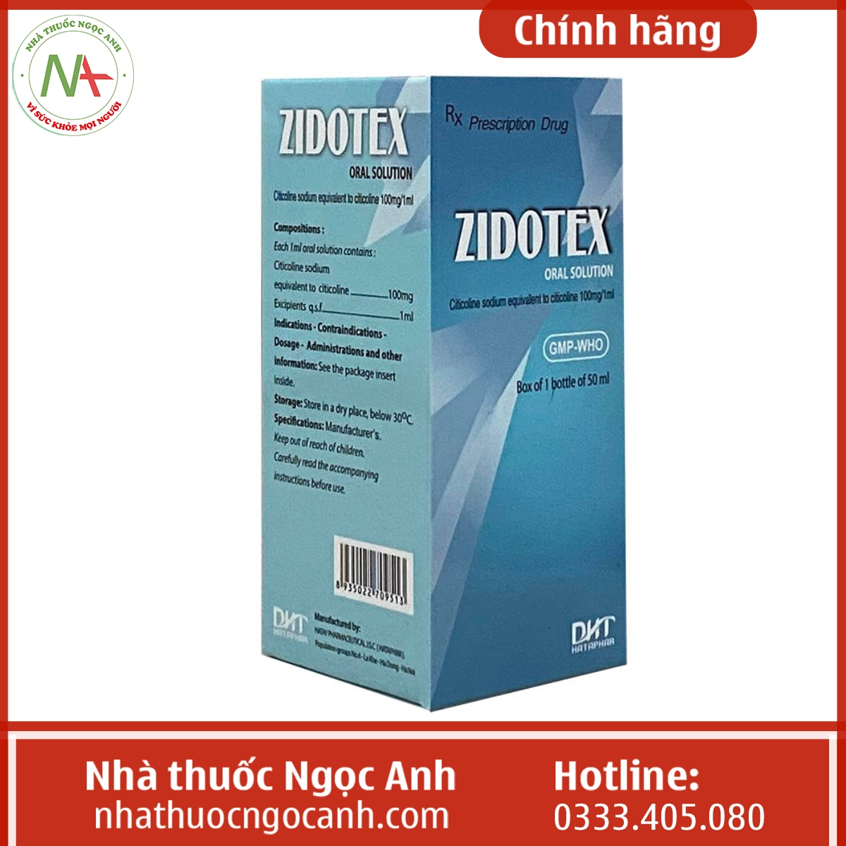 Hộp thuốc Zidotex