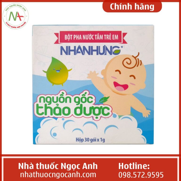 Bột pha nước tắm trẻ em Nhân Hưng