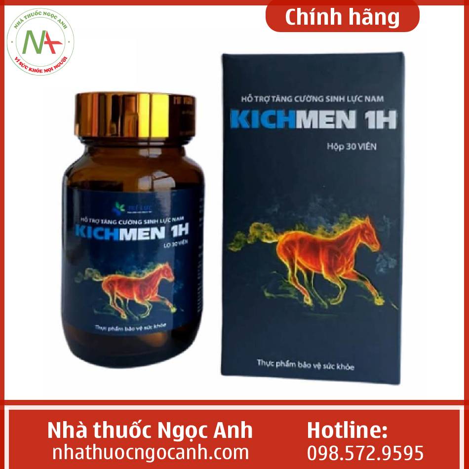 Thuốc yếu sinh lý Kichmen 1h có tốt không, giá bao nhiêu? Mua ở đâu?